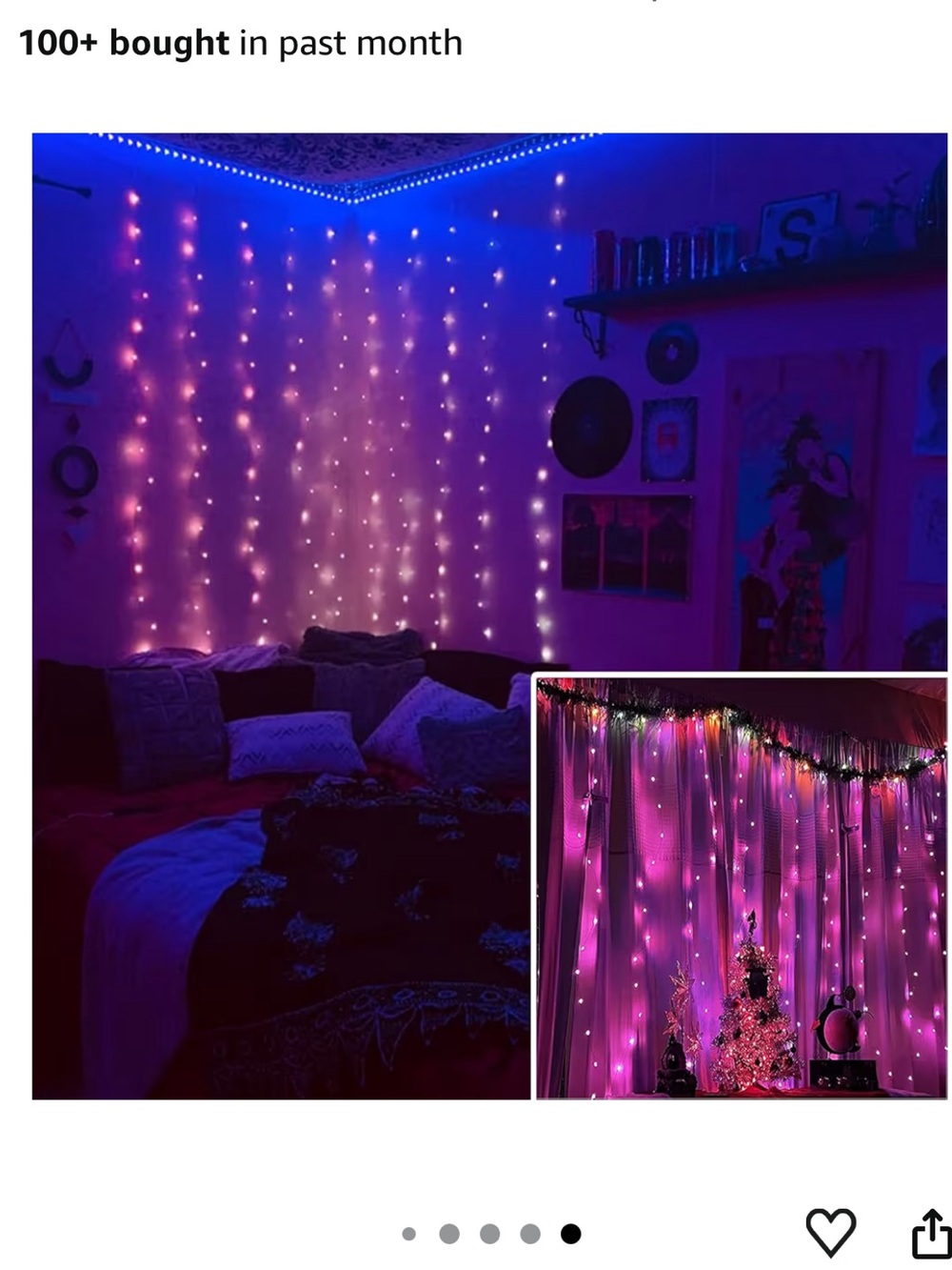 LED Curtain Fairy Lights String